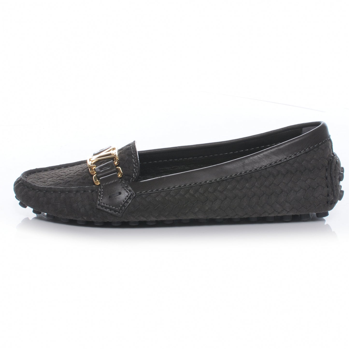 Oxford Loafers Suede Calf 36.5 Grey