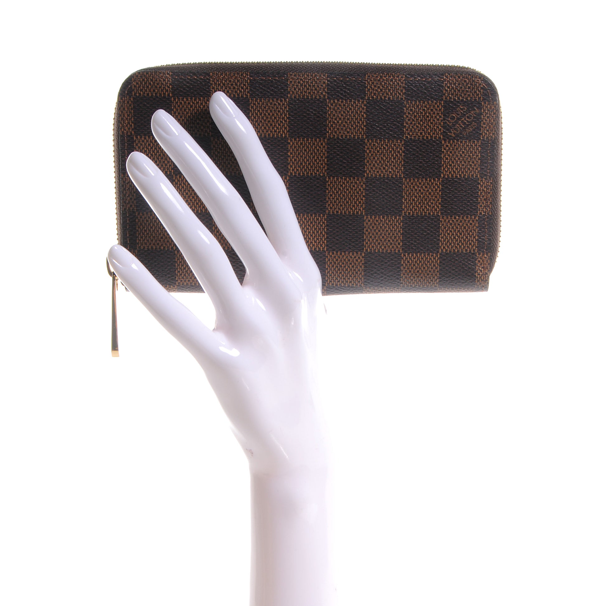 Louis Vuitton Damier Ebene Zippy Compact Wallet 2 of 6