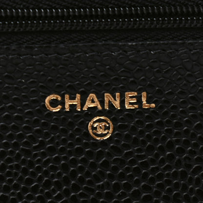 Chanel Caviar Quilted Wallet On Chain WOC Black 5 of 6