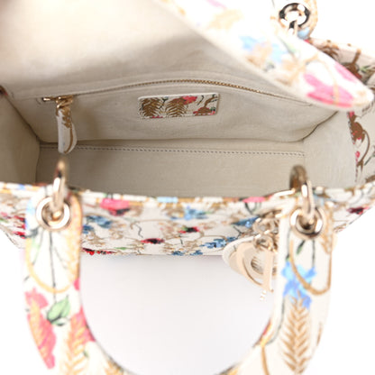 Christian Dior Smooth Calfskin Embroidered Small My ABCDior Lady Dior Beige Multicolor 6 of 10