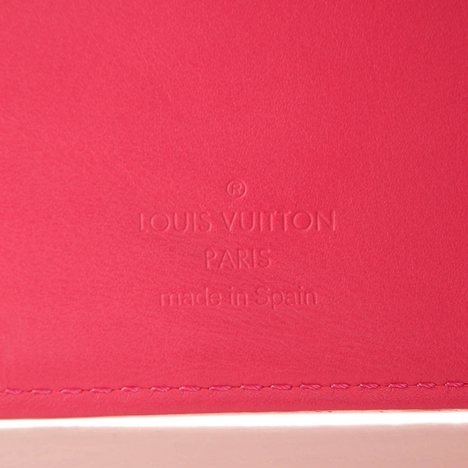 Louis Vuitton Vernis Small Ring Agenda Cover Framboise 6 of 7