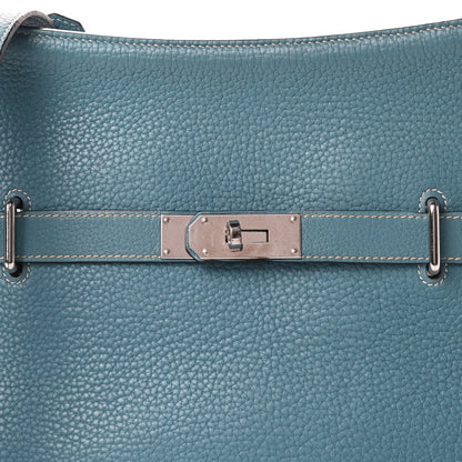 Hermes Taurillon Clemence Jypsiere 37 Blue Jean 12 of 15