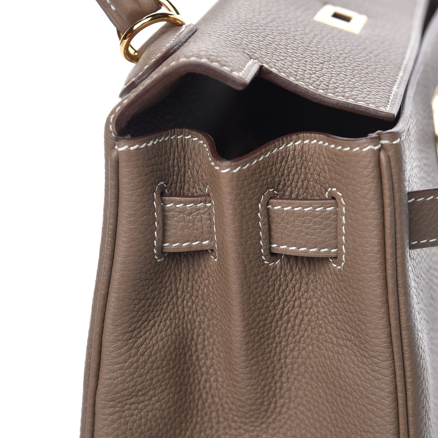 Hermes Togo Kelly Retourne 28 Etoupe 15 of 41