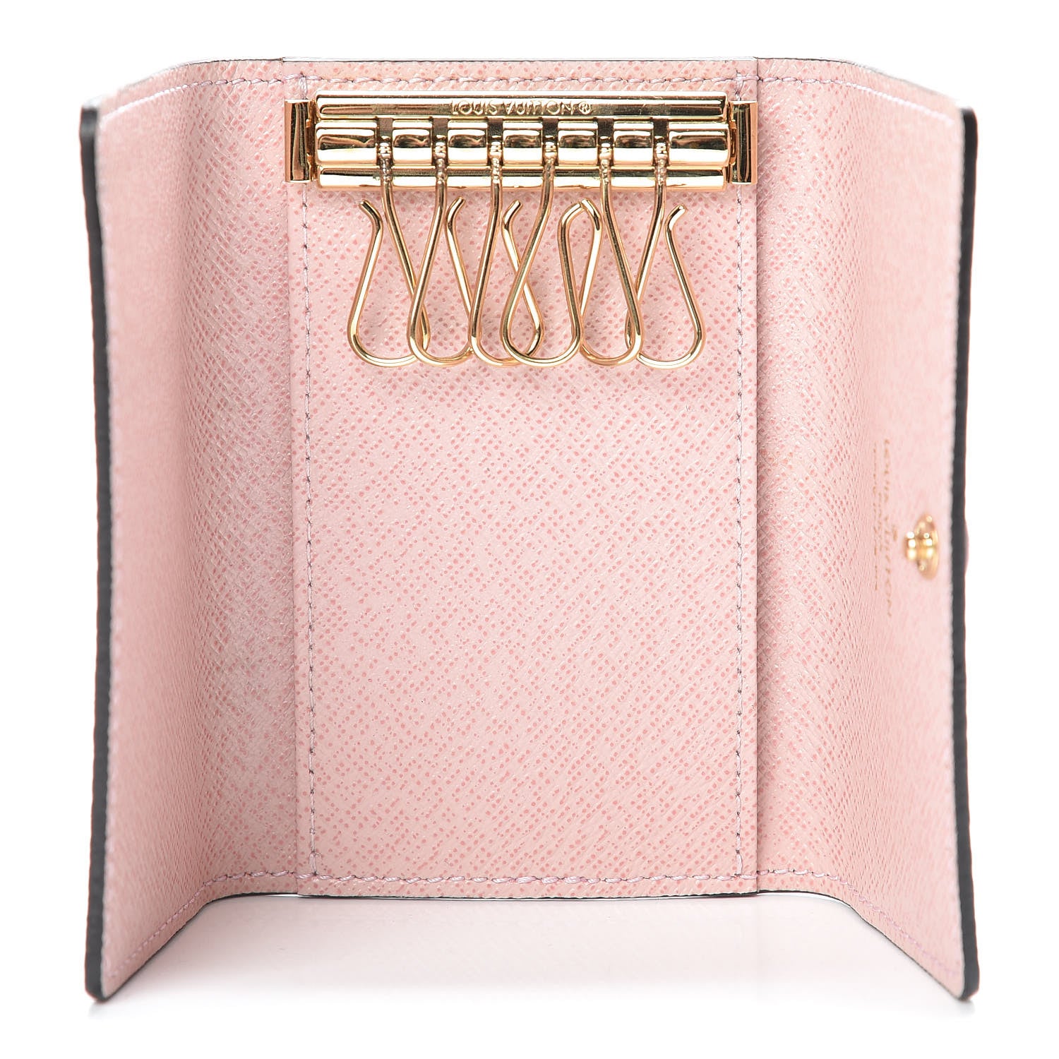 Louis Vuitton Damier Ebene Multicles 6 Key Holder Rose Ballerine 5 of 7