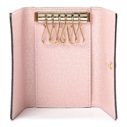 Louis Vuitton Damier Ebene Multicles 6 Key Holder Rose Ballerine 5 of 7