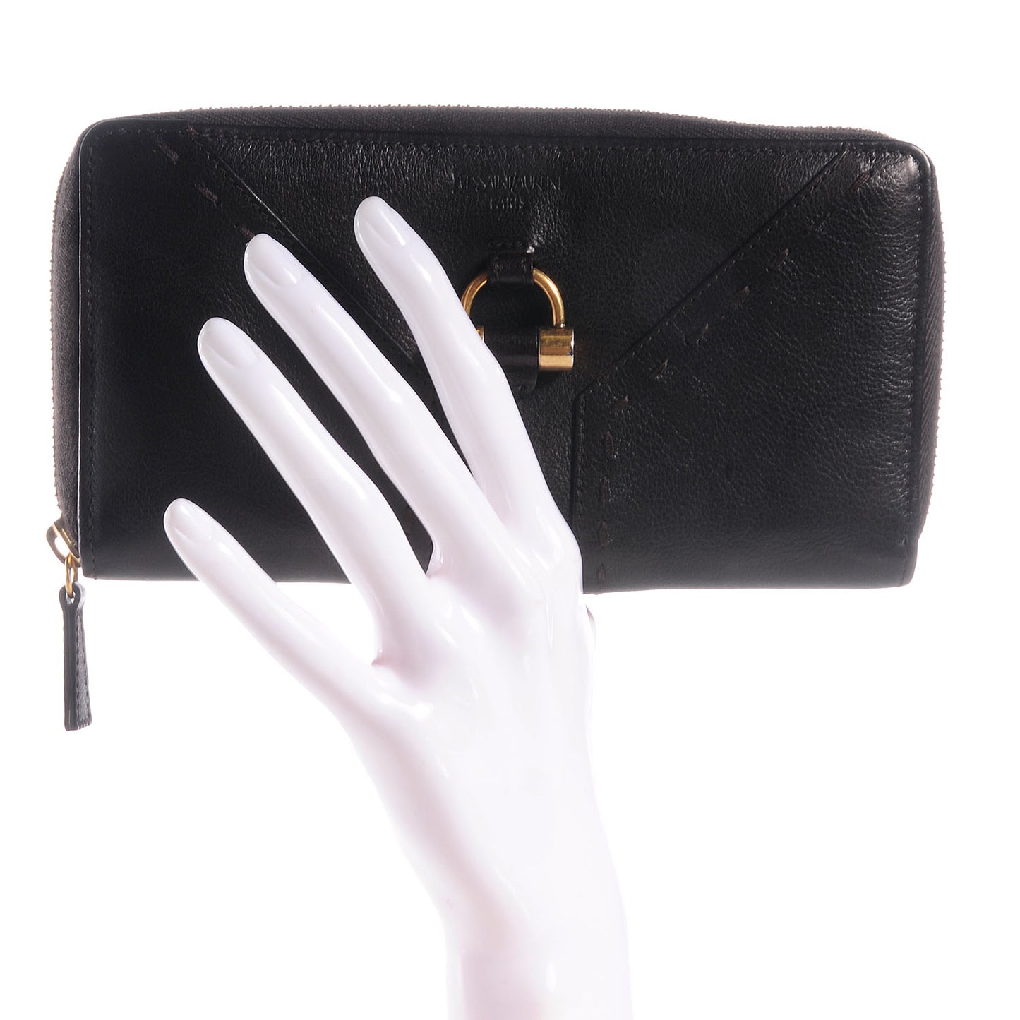 Leather Muse Zip Around Wallet Brown