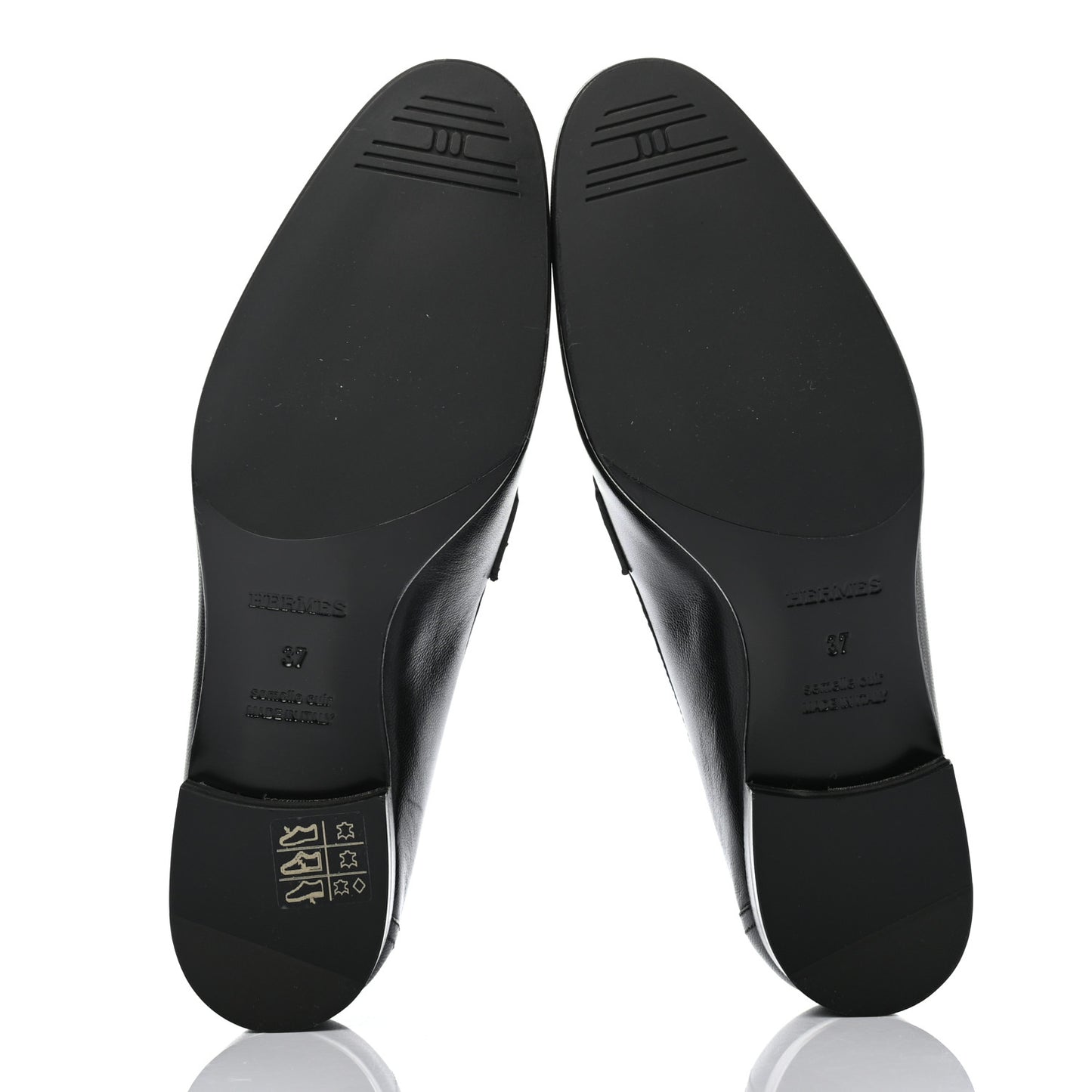 Goatskin Womens Paris Loafers 37 Black