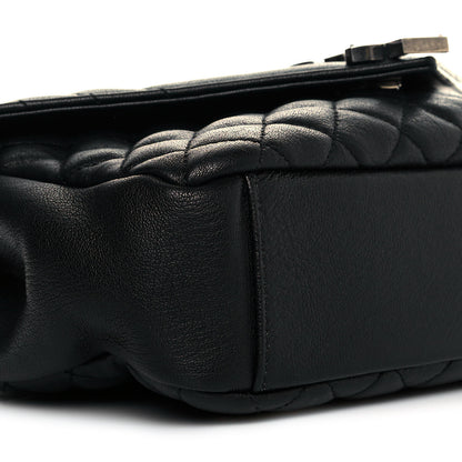 Saint Laurent Sheepskin Tri-Quilt Monogram Medium College Bag Black 8 of 10