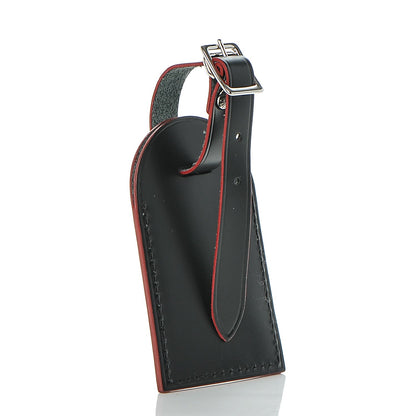 Louis Vuitton Calfskin Luggage Tag Black 3 of 4