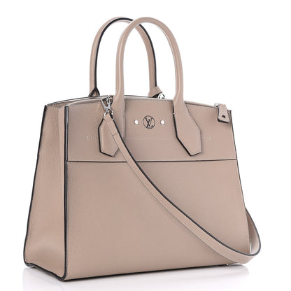 Louis Vuitton Taurillon City Steamer MM Galet 3 of 6