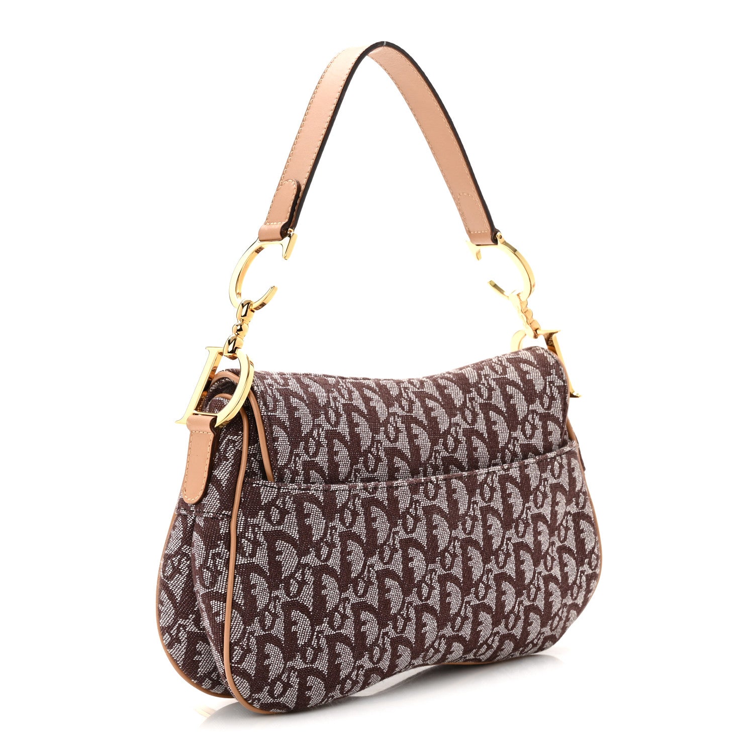 Christian Dior Monogram Double Saddle Bag Marron Clair 3 of 10