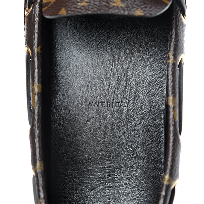 Louis Vuitton Monogram Arizona Car Shoe Moccasin Loafers 39 Macassar 8 of 11