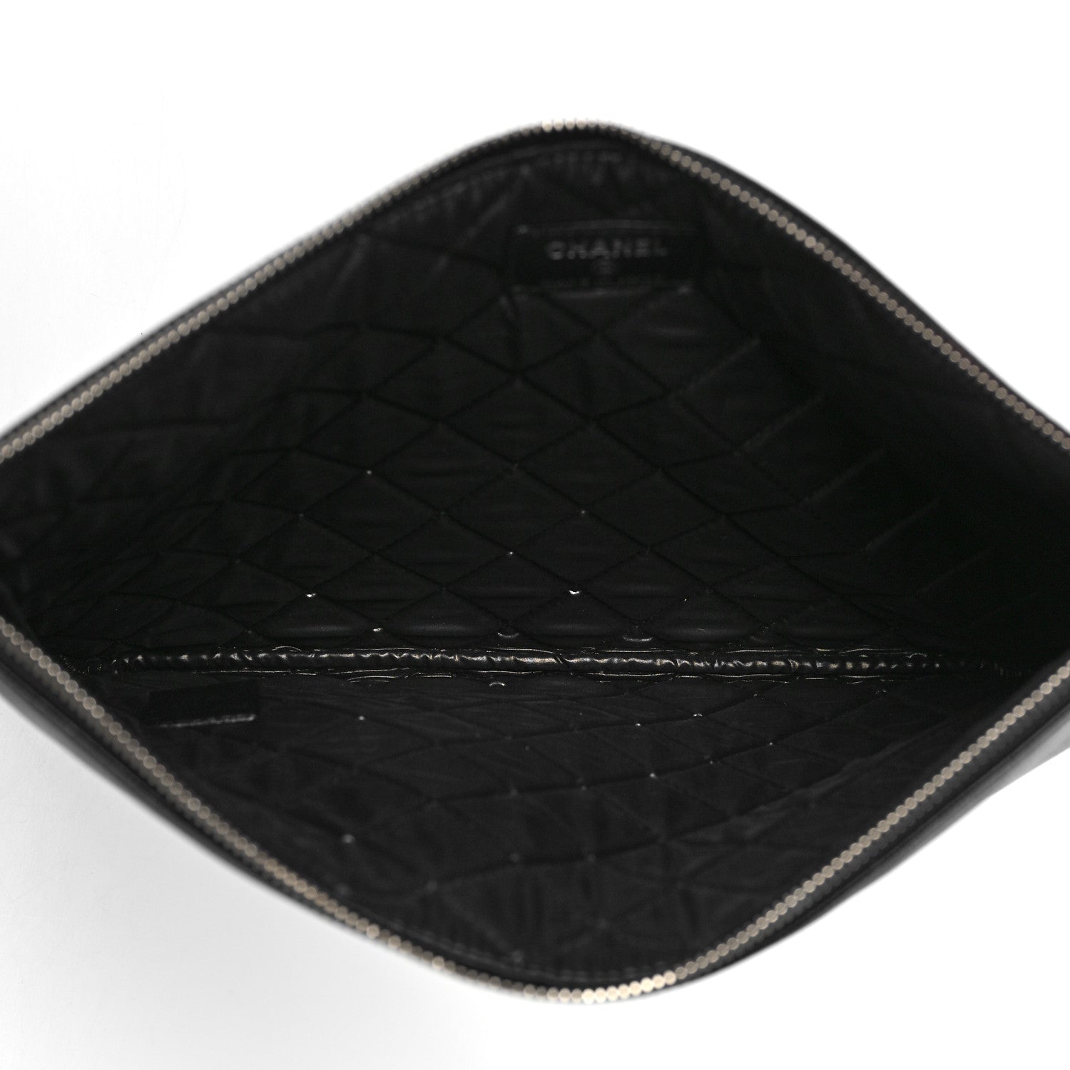 Chanel Caviar Studded Medium Deauville Pouch Black 5 of 9