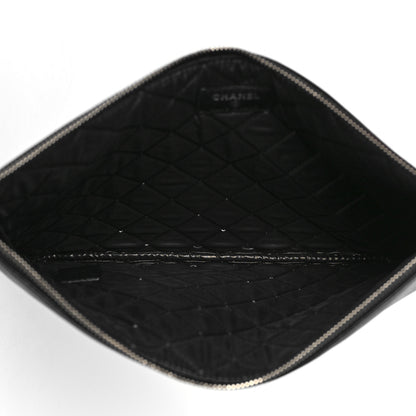 Chanel Caviar Studded Medium Deauville Pouch Black 5 of 9