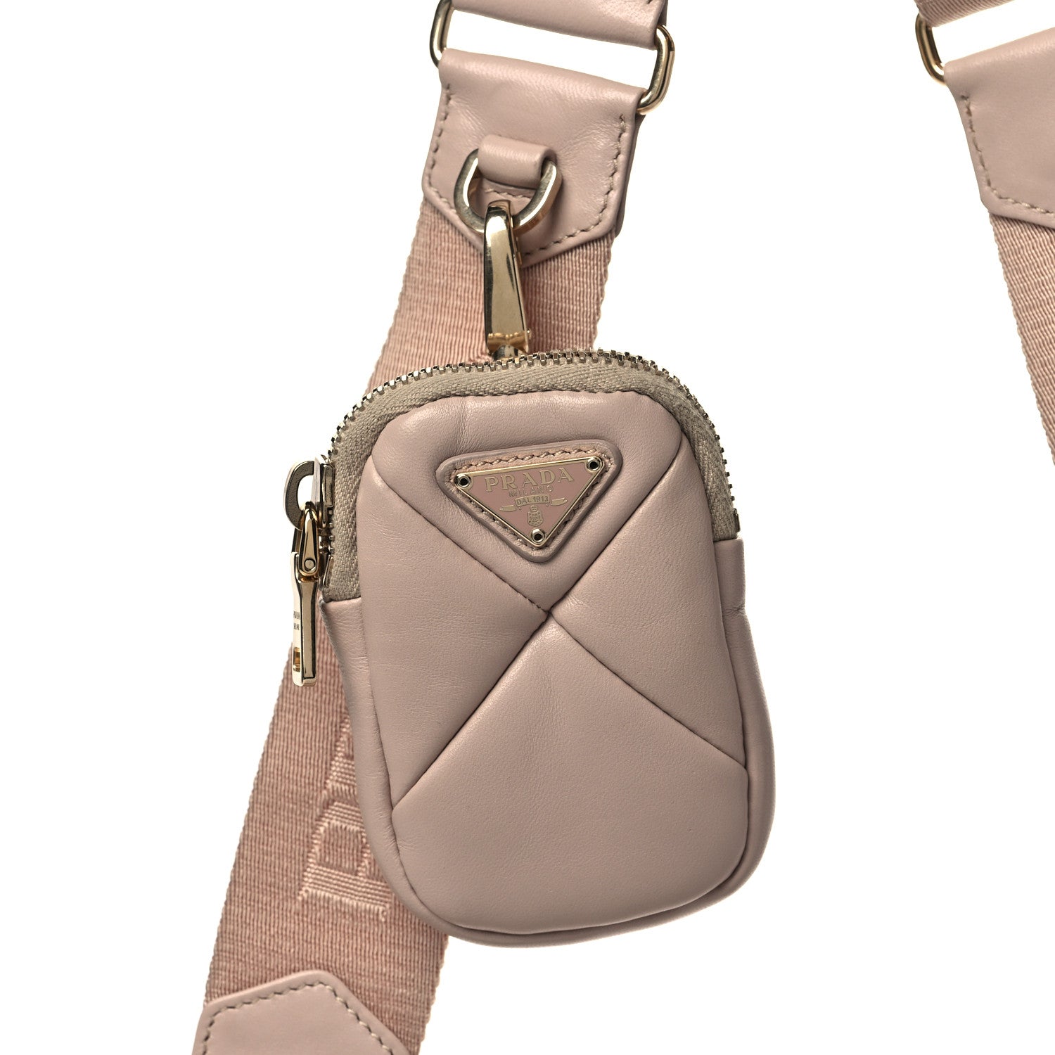 Prada Nappa Re-Nylon Triangle Quilted Patchwork System Shoulder Bag Ninfea 10 of 12