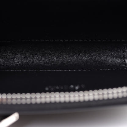 Versace Calfskin Nylon La Medusa Zip Around Lanyard Wallet Black 5 of 6