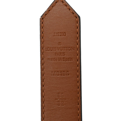 Louis Vuitton Monogram 25mm Dauphine Reversible Belt 80 32 Tan 7 of 9