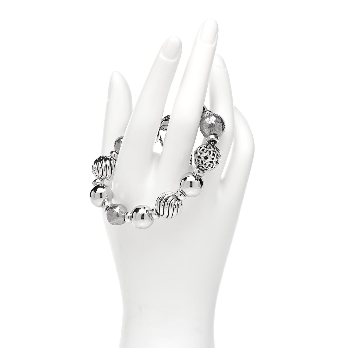 Sterling Silver 14mm Elements Bead Bracelet