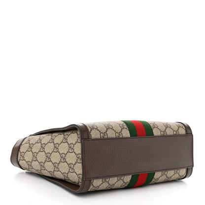 Gucci GG Supreme Monogram Small Ophidia Tote Bag Brown 4 of 10