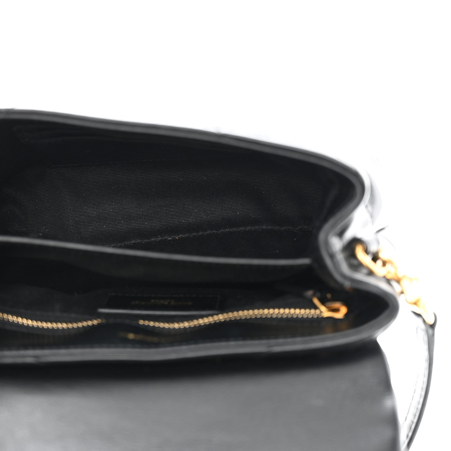 Saint Laurent Calfskin Y Quilted Monogram Toy Loulou Crossbody Bag Black 5 of 10