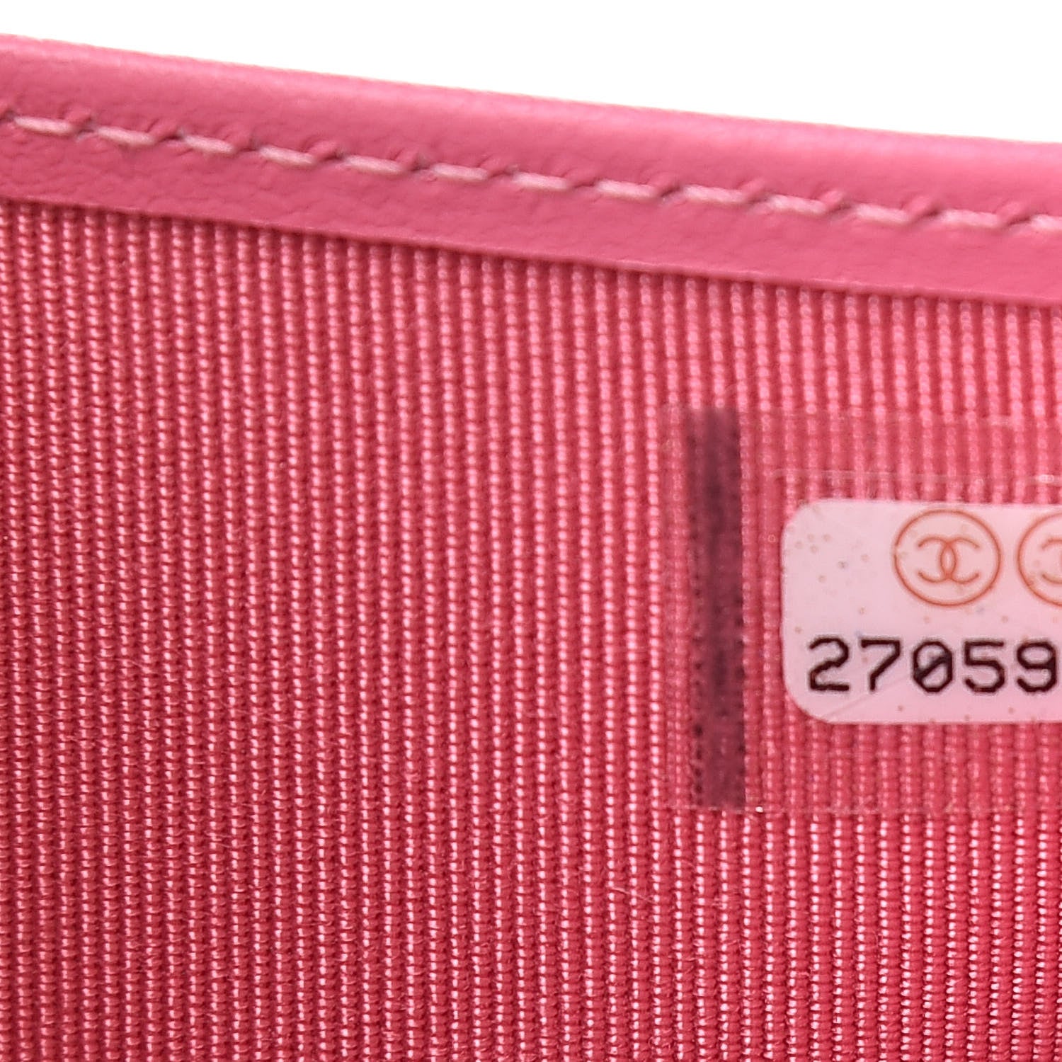 Chanel Caviar Quilted Compact Flap Wallet Pink 8 of 9