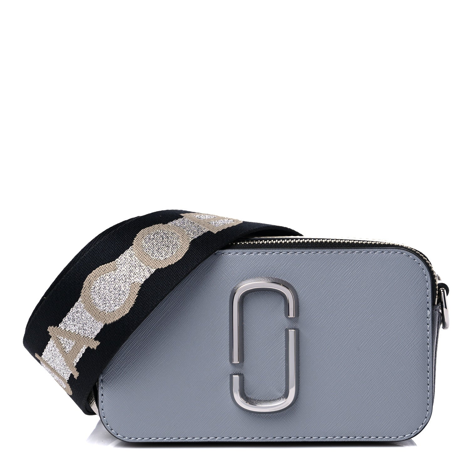 Marc Jacobs Saffiano Small Snapshot Camera Bag Wolf Grey 1 of 9