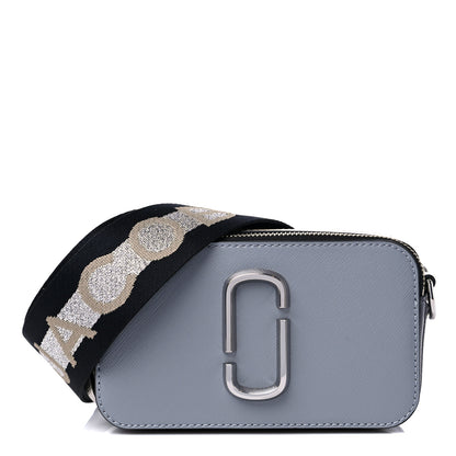 Marc Jacobs Saffiano Small Snapshot Camera Bag Wolf Grey 1 of 9
