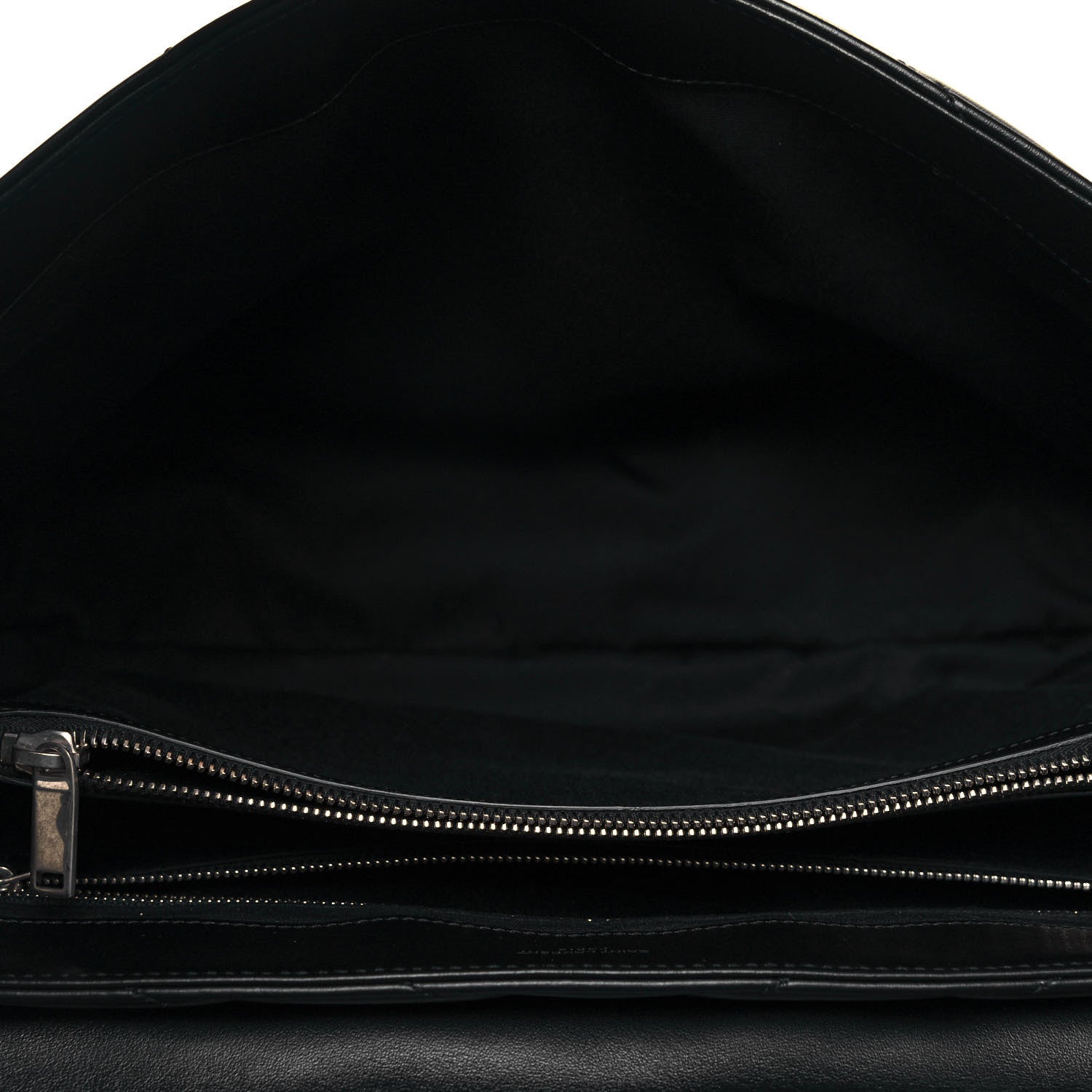 Saint Laurent Calfskin Y Quilted Monogram Large Loulou Chain Satchel Black 5 of 12