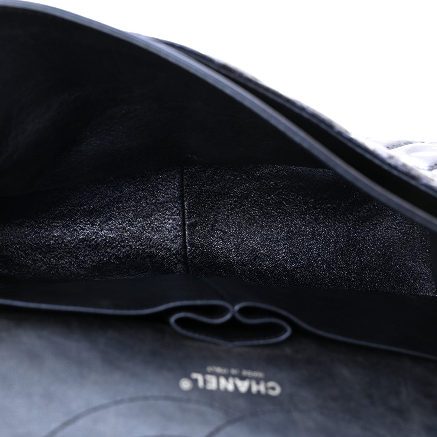 Metallic Aged Calfskin Quilted 2.55 Reissue 227 Flap Dark Navy Blue
