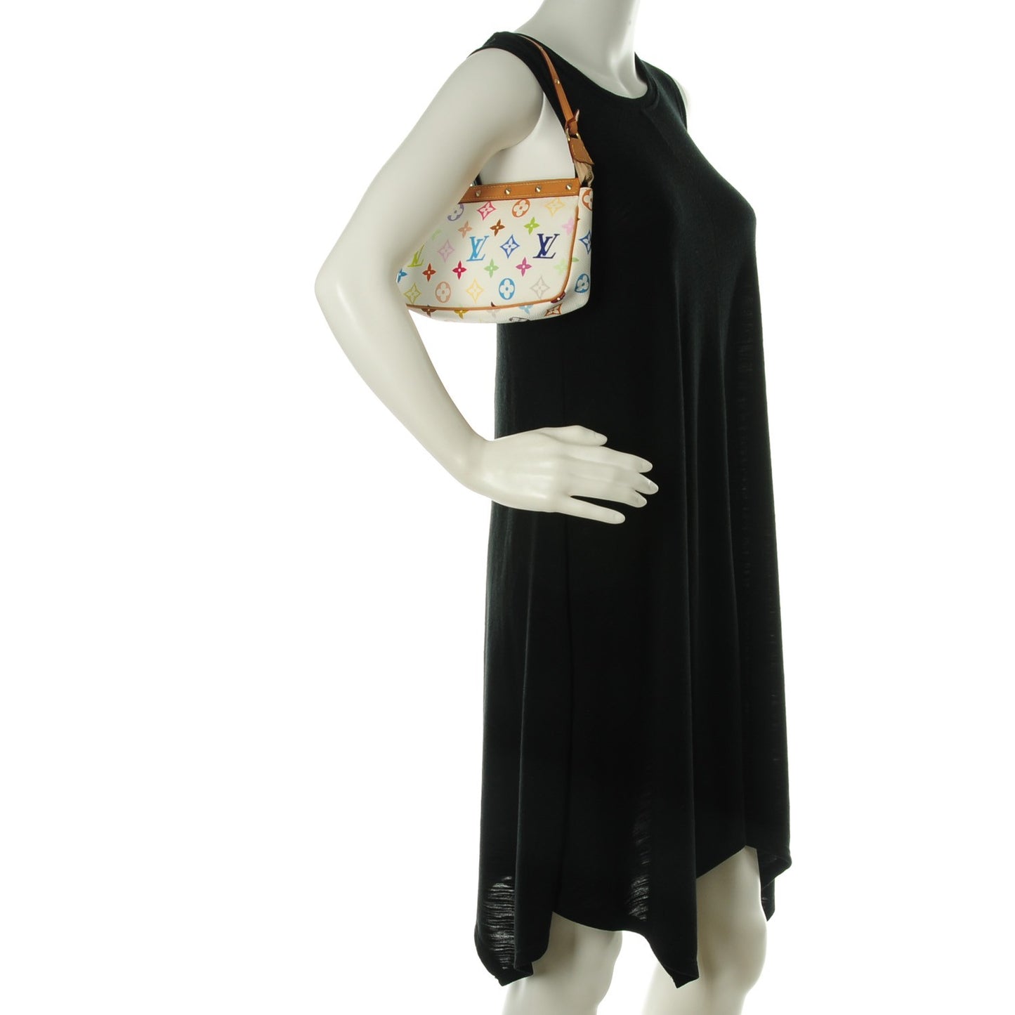 Monogram Multicolor Pochette Accessories White