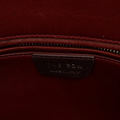 The Row Polished Saddle Calfskin Large Devon Bag Burgundy 6 of 9