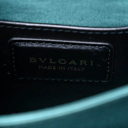 Bulgari Calfskin Serpenti Forever Top Handle Black 8 of 13