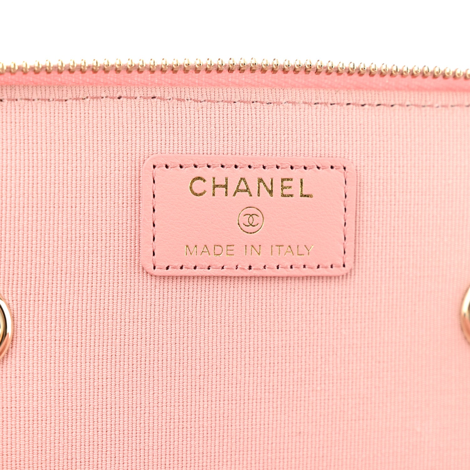 Chanel Caviar Quilted Small Vanity Case With Chain Pink 6 of 13