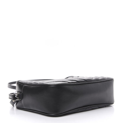 Saint Laurent Calfskin Matelasse Monogram Lou Camera Bag Black 4 of 10