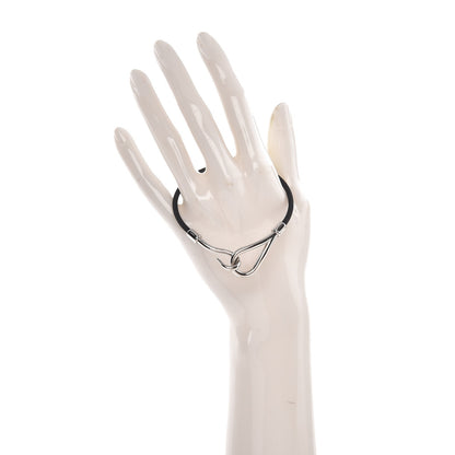 Hermes Nylon Jumbo Hook Bracelet Black 2 of 4