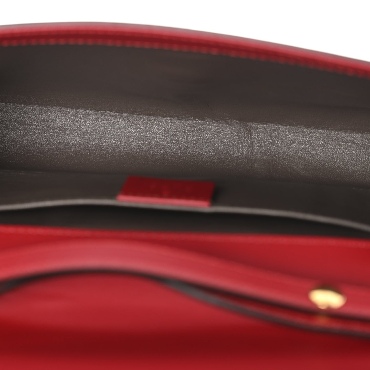Smooth Calfskin Small Zumi Top Handle Shoulder Bag Hibiscus Red
