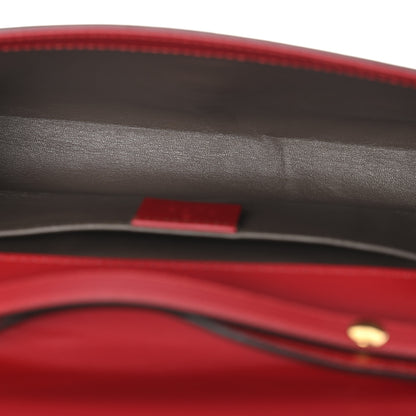 Gucci Smooth Calfskin Small Zumi Top Handle Shoulder Bag Hibiscus Red 5 of 14