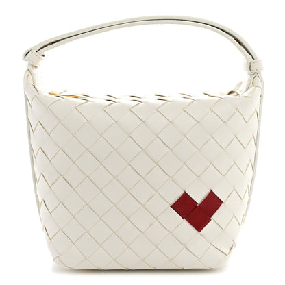 Bottega Veneta Nappa Intrecciato Heart Candy Wallace White 1 of 11