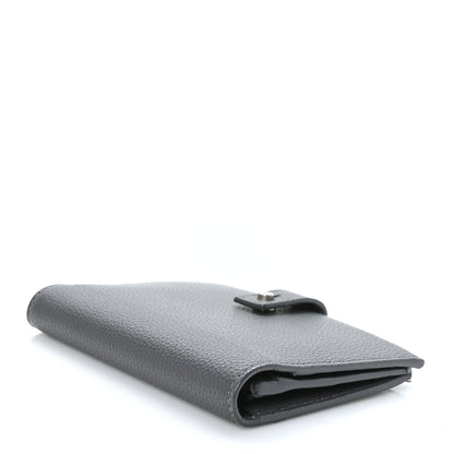 Saint Laurent Grained Calfskin Sac De Jour Compact Wallet Fog 4 of 8
