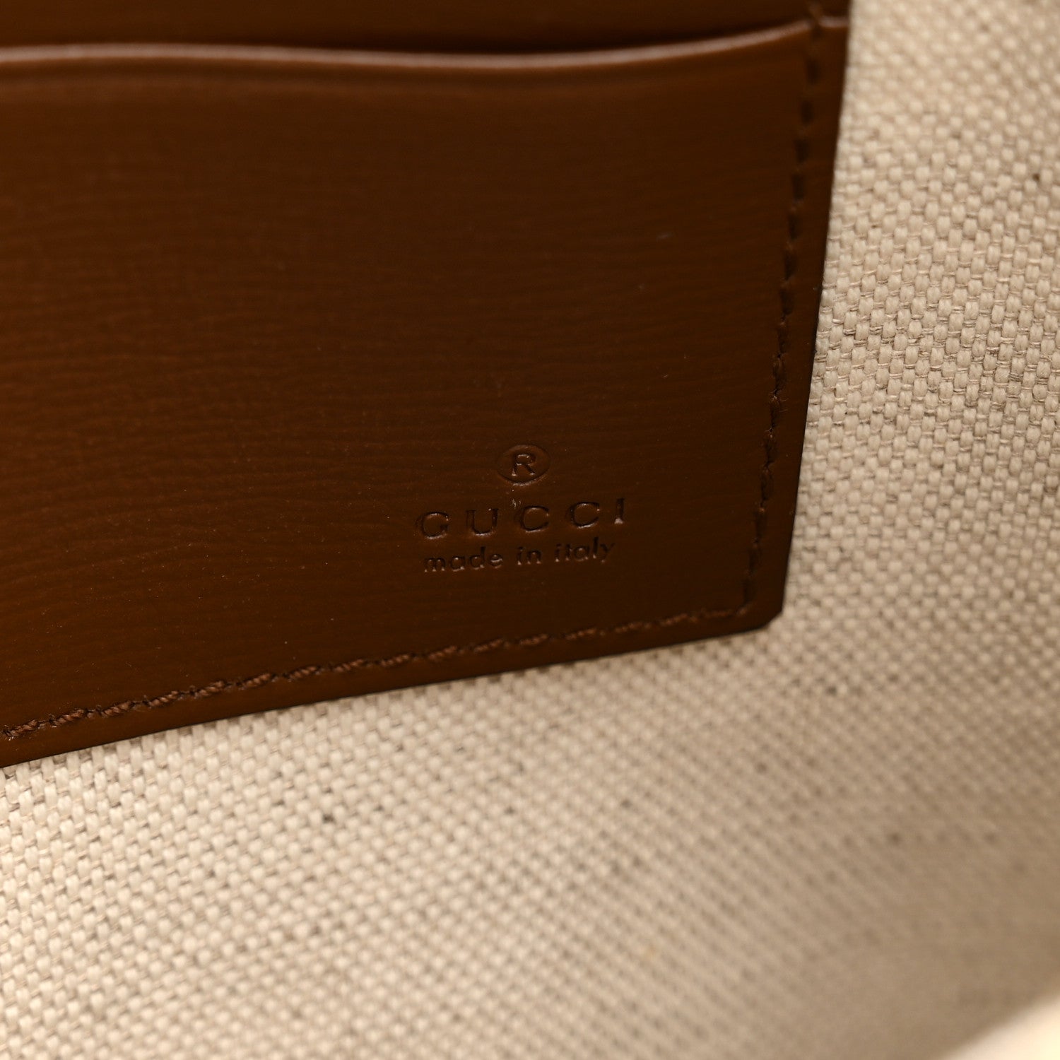 Gucci GG Supreme Monogram Fake/Not Interlocking G Documents Holder Beige Brown Sugar 6 of 7