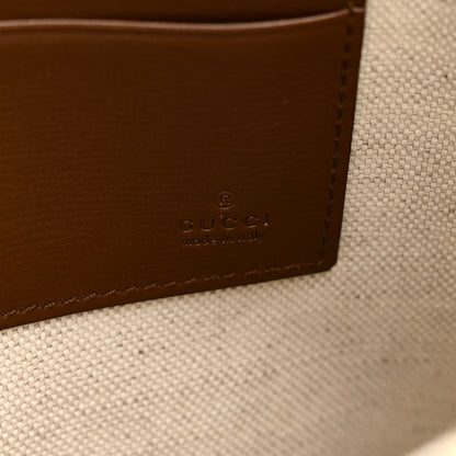 Gucci GG Supreme Monogram Fake/Not Interlocking G Documents Holder Beige Brown Sugar 6 of 7