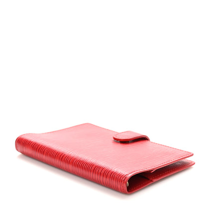 Louis Vuitton Epi Small Ring Agenda Cover Castillan Red 4 of 9