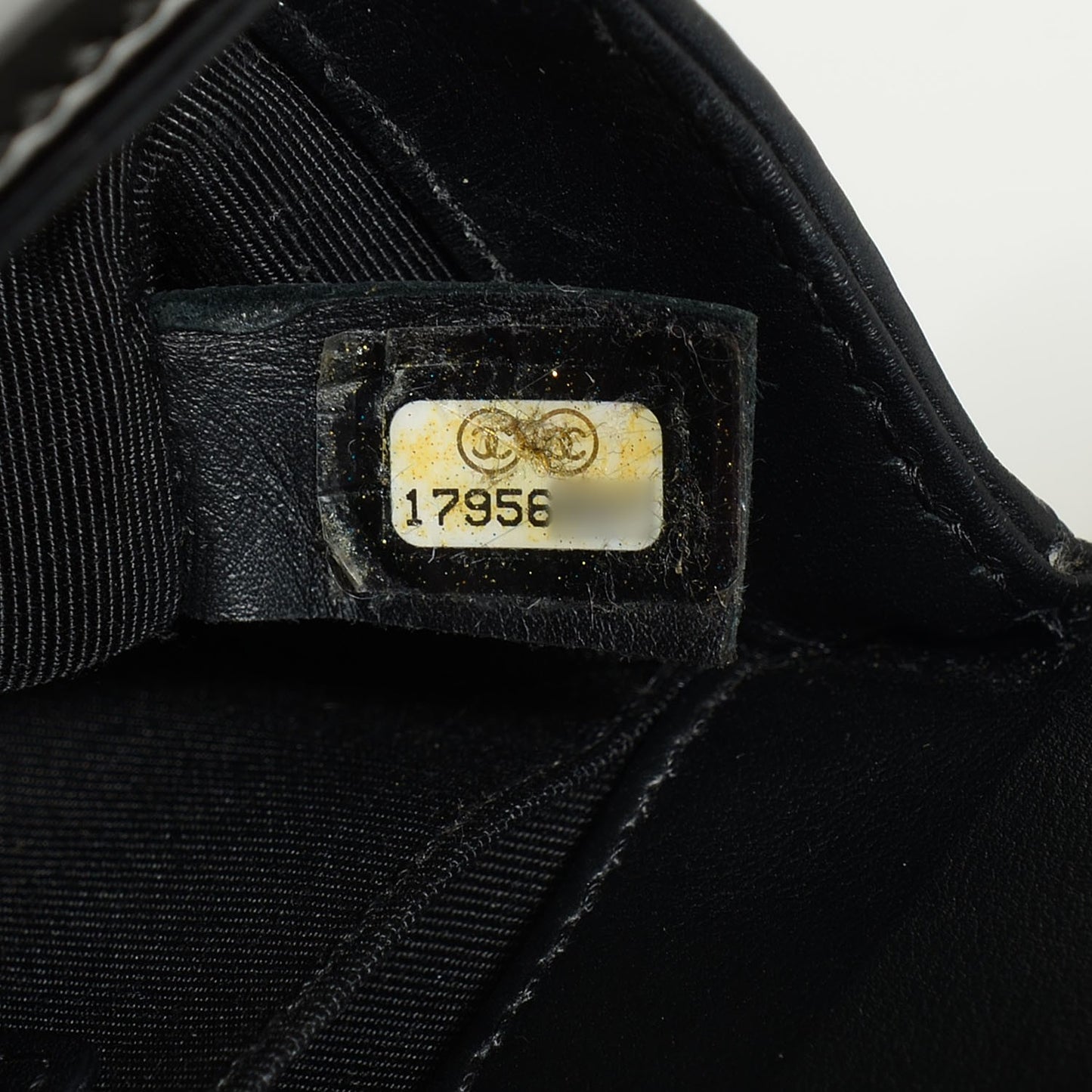 Patent Quilted Mini Boy Flap Black