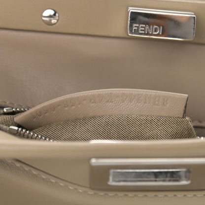 Fendi Nappa Mini Peekaboo Iconic Satchel Tortora 10 of 13