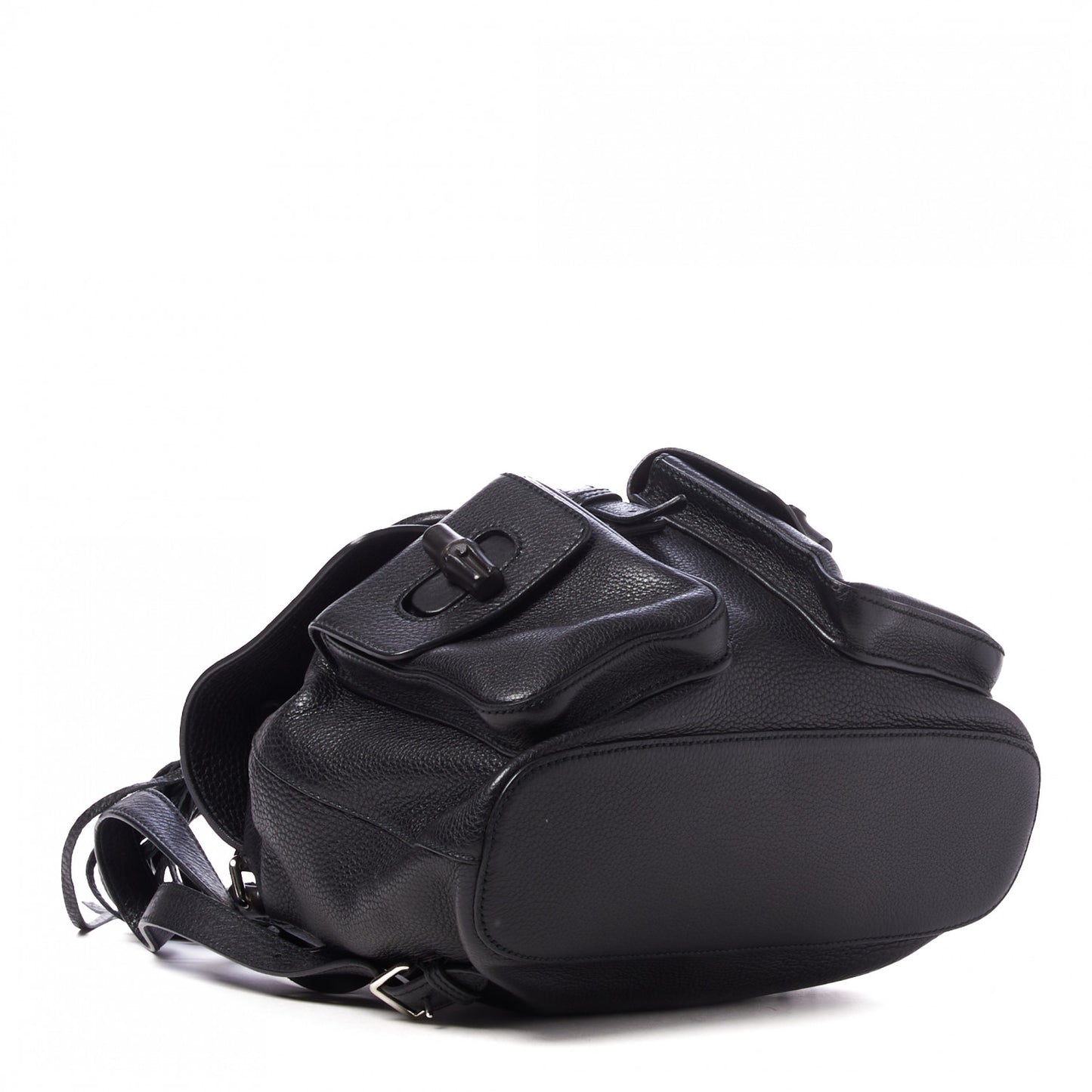 Cellarius Calfskin Medium Bamboo Backpack Black