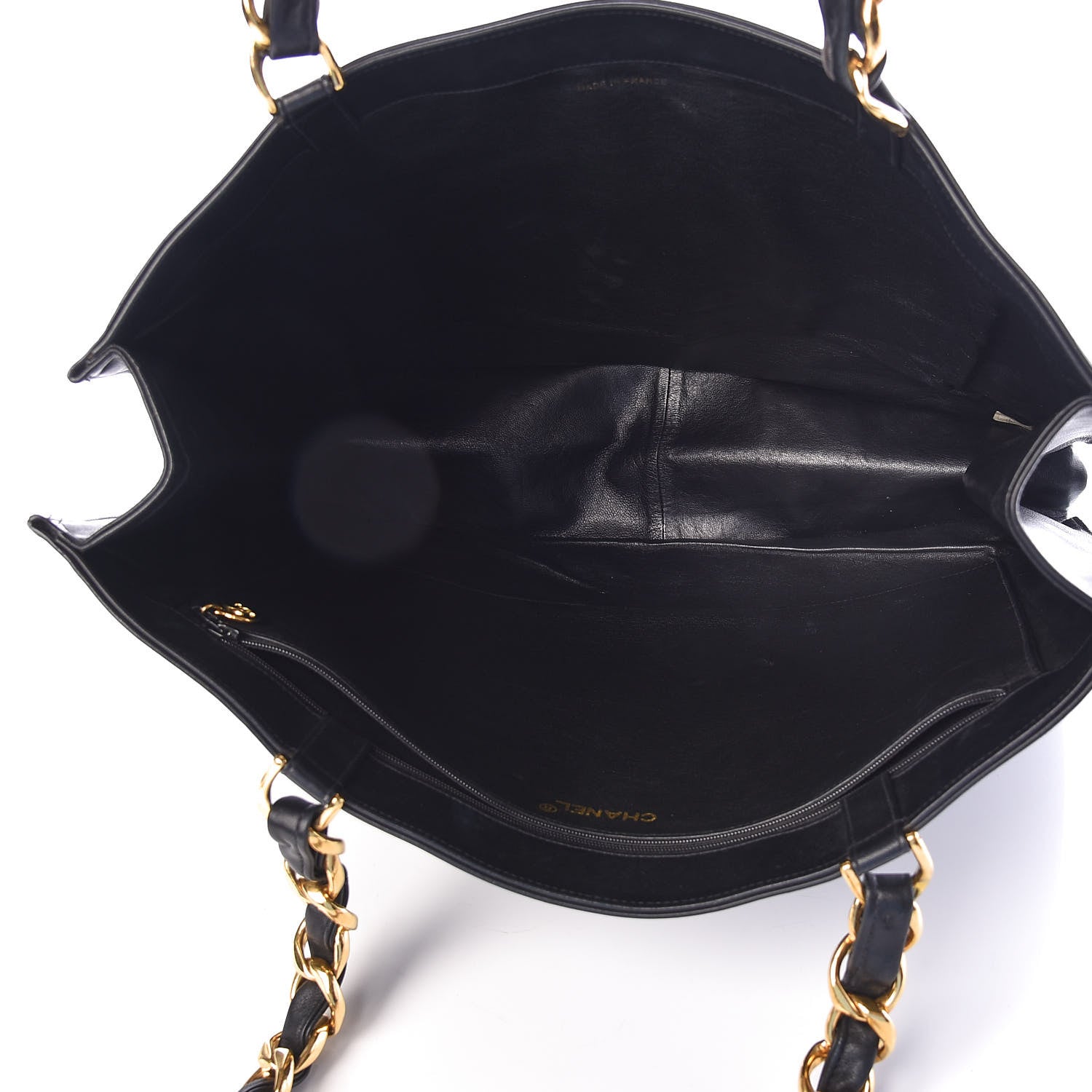 Chanel Lambskin CC Tote Black 5 of 16