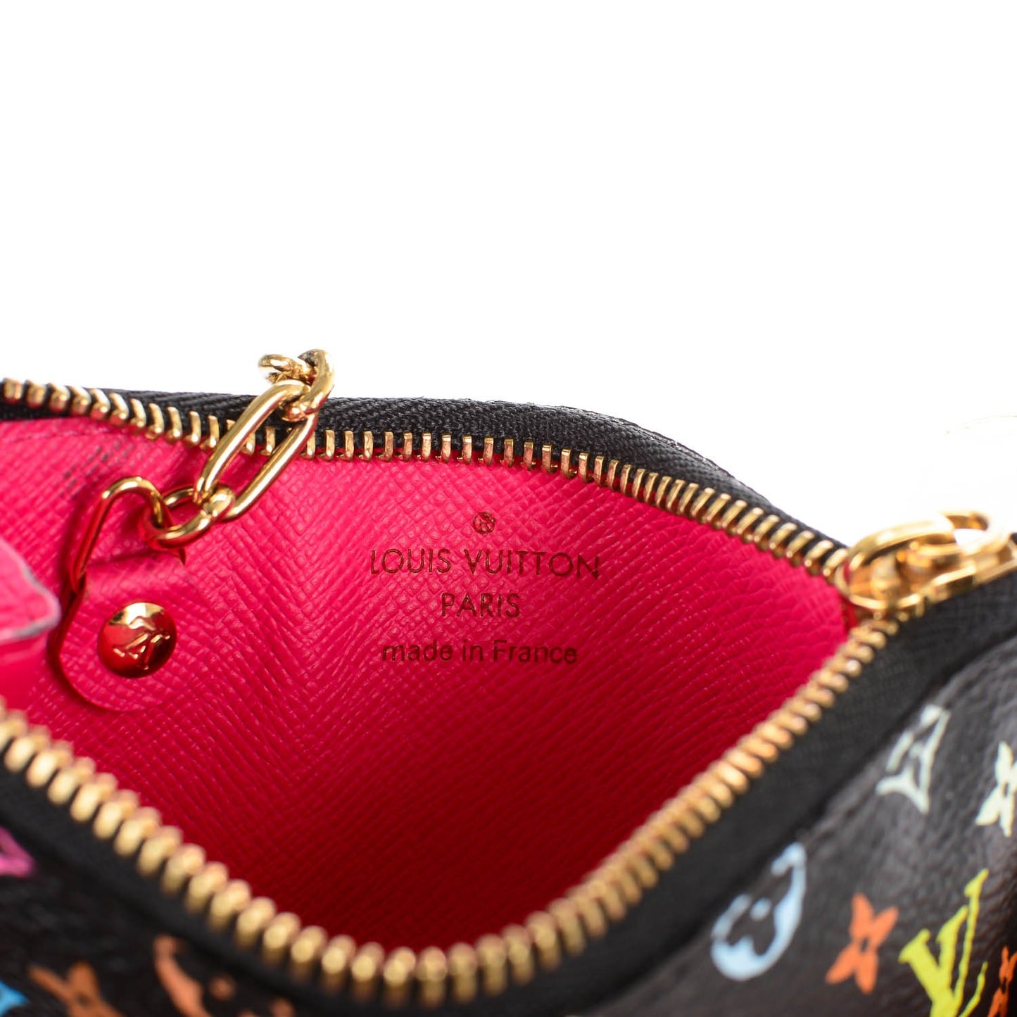 Monogram Multicolor Key Pouch Black Grenade