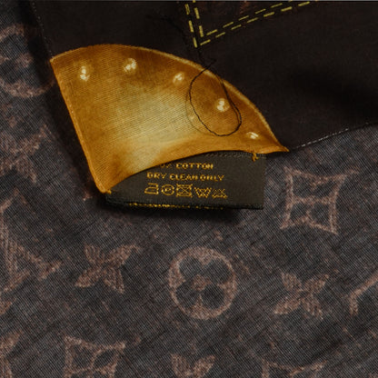 Louis Vuitton Cotton Denim Monogram Scarf Ebene 5 of 5