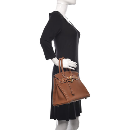 Hermes Togo Birkin 30 Gold 2 of 13