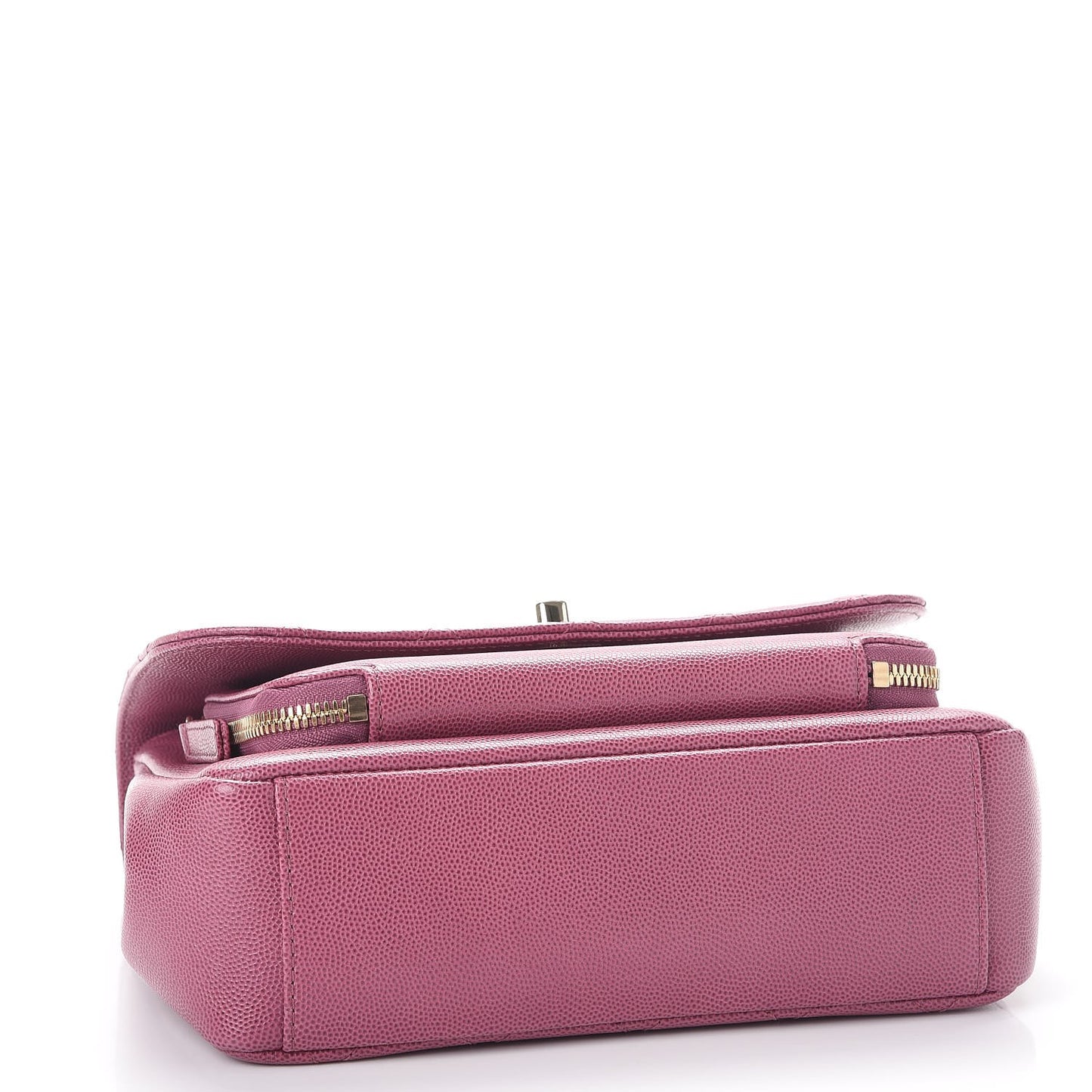 Caviar Quilted Small Business Affinity Flap Dark Pink